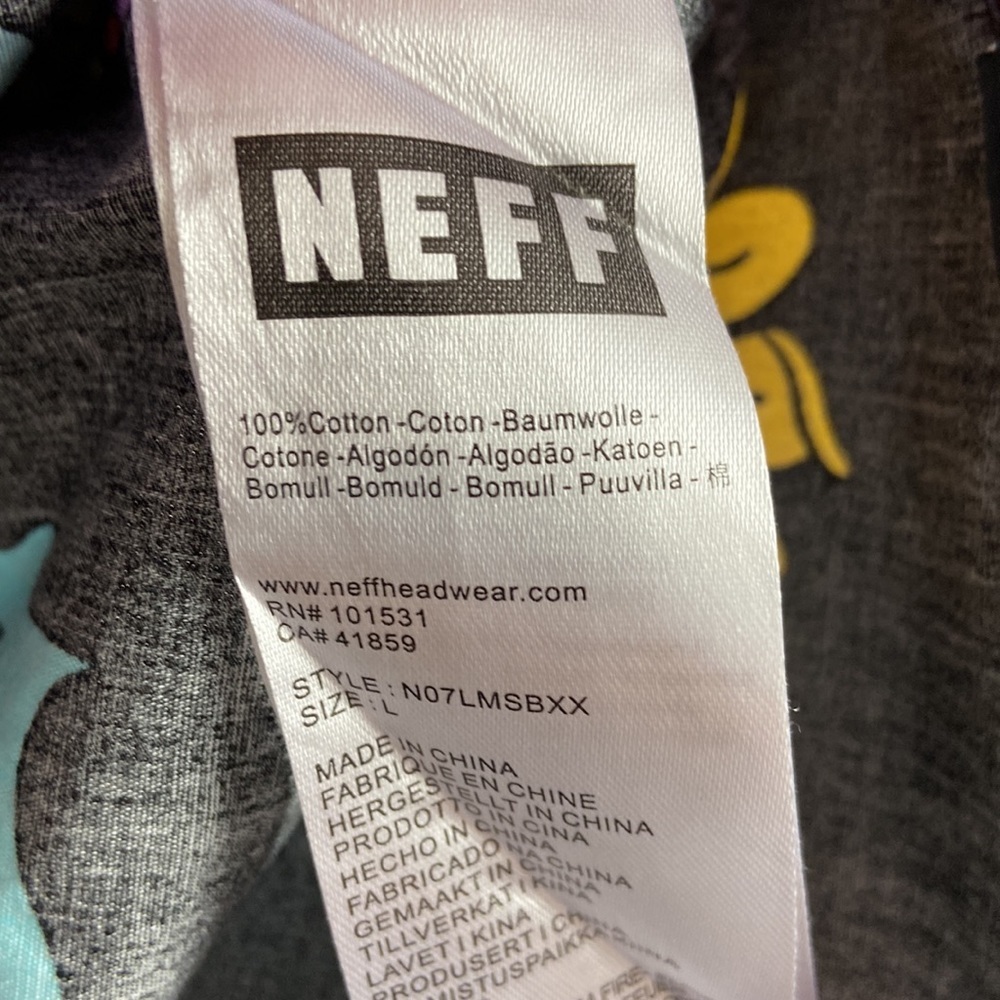 Neff Black Multicolor Casual Button Down Shirt - Picture 4 of 8